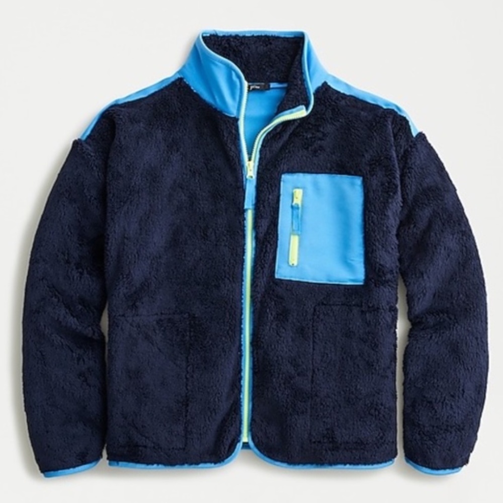 J. Crew Superplush Sherpa Full-Zip Jacket